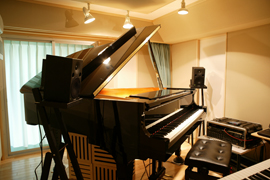 Photo of construction of a piano practice room


