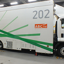 朝日放送テレビ 2号 音声中継車 第52号 21年8月発行 技術ニュース 日本音響エンジニアリング