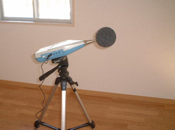 Sound level meter in a room

