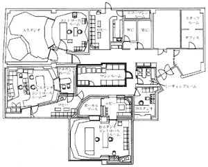 図-1  スタジオレイアウト
