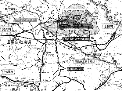 空港周辺のアクセス図