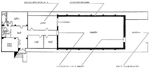 図-1 スタジオ平面図