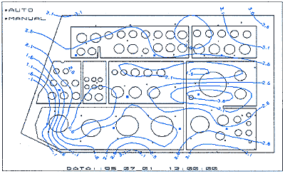 水位コンター図の出力例