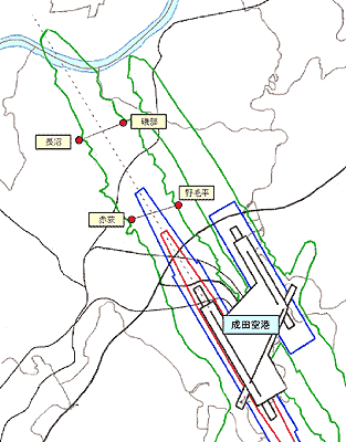 断面高度コース測定局配置図