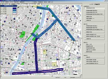 評価区間毎の環境基準達成状況図サンプル