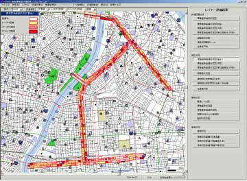 街区毎の環境基準達成状況図サンプル
