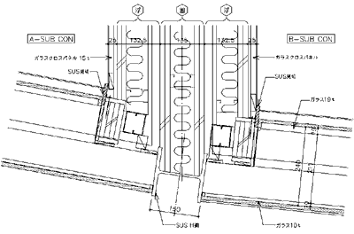 A-Bサブ間平面詳細図