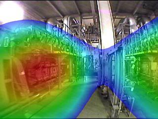 図3 自家発電施設建物内部での分析結果その1