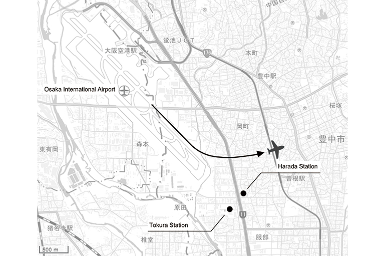 図3　１４運用時の飛行経路の例