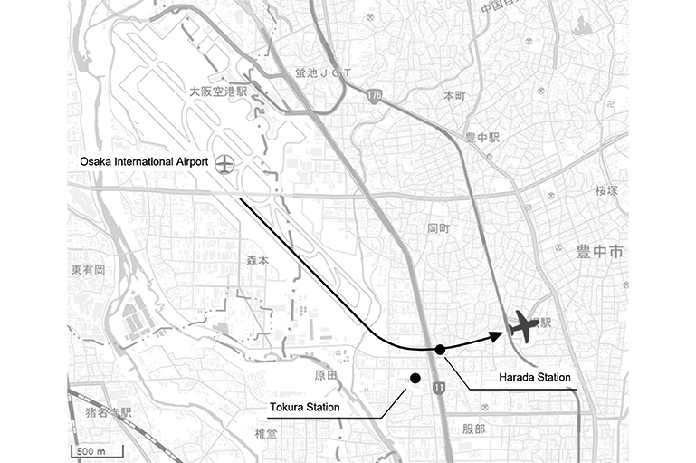 図4　１４運用時の飛行経路の例