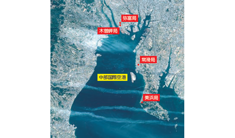騒音測定局の位置関係